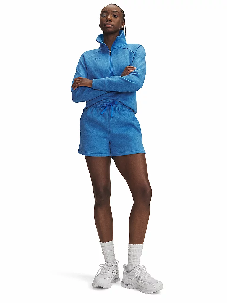 UNDER ARMOUR Damen Shorts UA Rival Fleece blau | L — Bild 3
